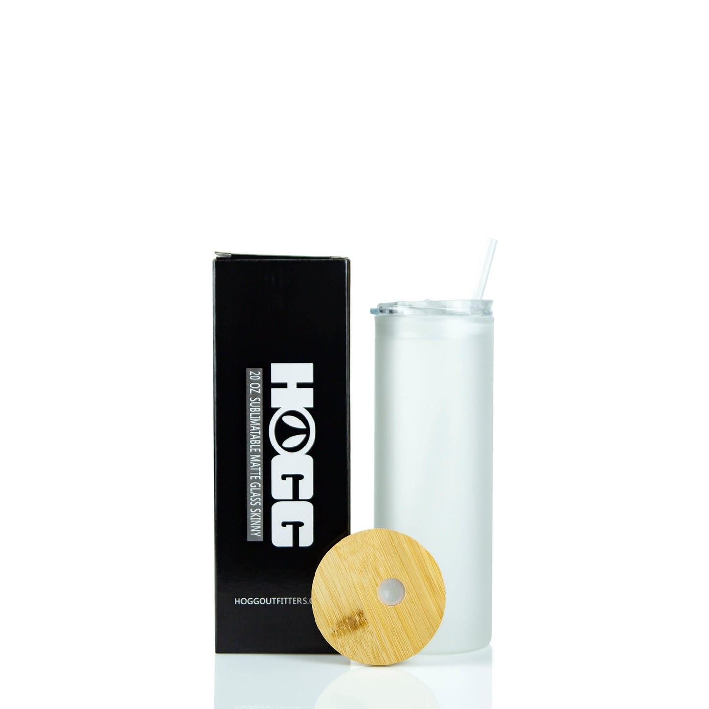20oz SUBLIMATABLE MATTE GLASS SKINNY DUO TUMBLER